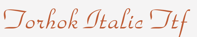 Torhok Italic Ttf