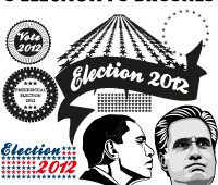 Presidential Elections 2012 Photoshop Brushes