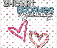 2 Heart Brushes