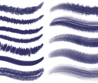 PS brushes set 2 – dark textured brushes