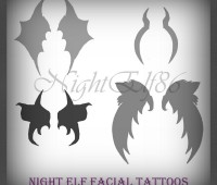 Night Elf Facial Tattoos PS Brushes Pack