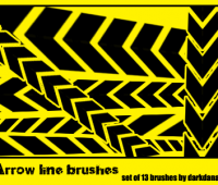 Arrow line brushes for photoshop