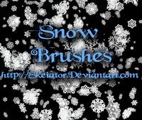 snow photoshop brushes