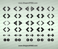 Web Arrows Icons shapes