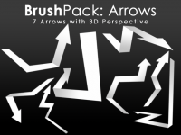 BrushPack – 3D Arrows for photoshop