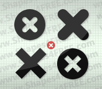 Cross Icons PS Custom Shapes photoshop