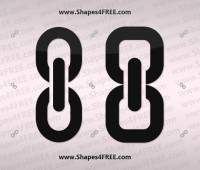 Link (Chain) Photoshop Shapes Icons