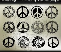 Peace Signs  photoshop shapes
