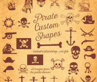 Pirate Free Photoshop Shapes