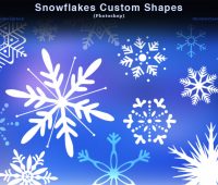 Snowflakes Custom Shapes