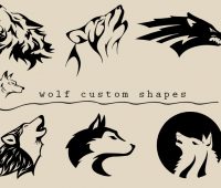 Wolf Photoshop Shapes
