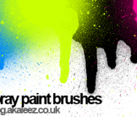 spray paint set brushes