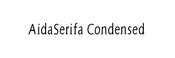 AidaSerifa Condensed