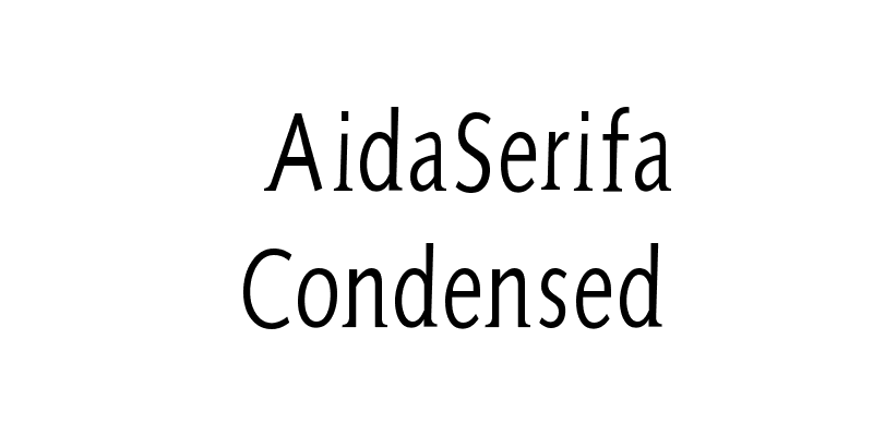AidaSerifa Condensed