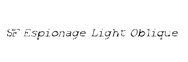 SF Espionage Light Oblique