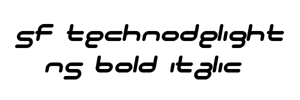 SF Technodelight NS Bold Italic