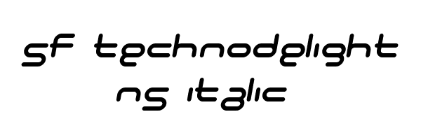 SF Technodelight NS Italic