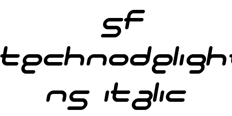 SF Technodelight NS Italic
