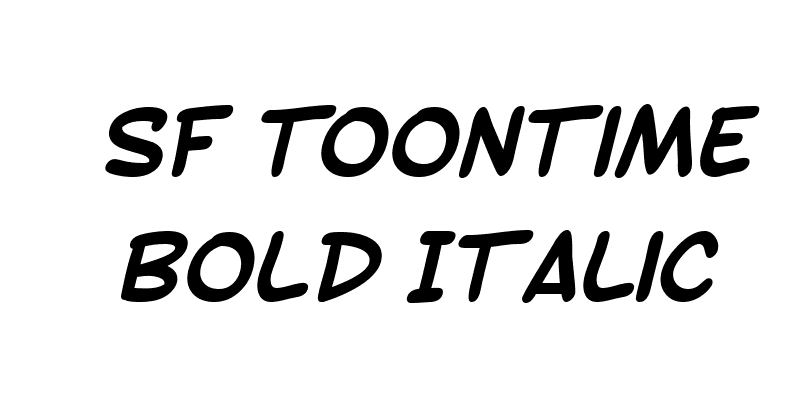 SF Toontime Bold Italic
