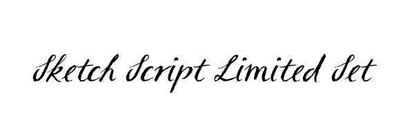 Sketch Script Limited Set