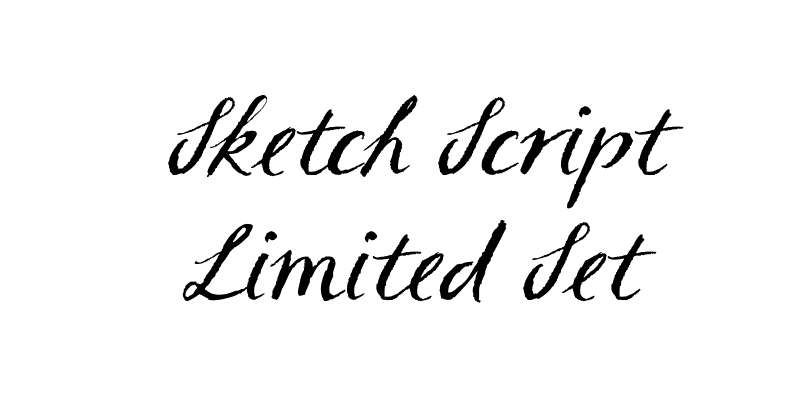 Sketch Script Limited Set