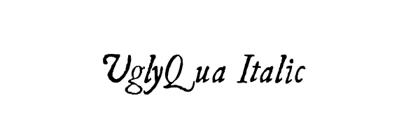 UglyQua Italic