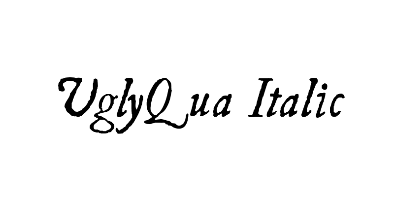 UglyQua Italic