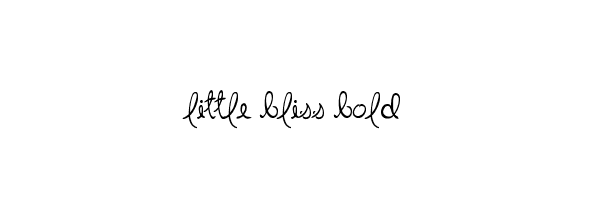 little bliss bold