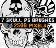 Skull Free Photoshop Brushes