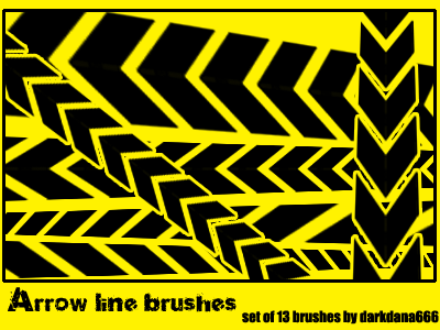 Arrow line brushes for photoshop