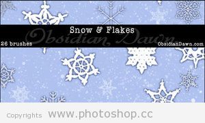 snow brushes for photoshop