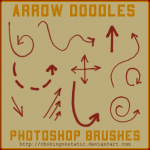 Arrow doodle Free photoshop  brushes