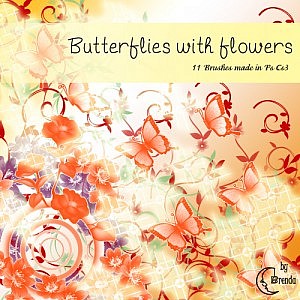 Butterflies with Flowers
