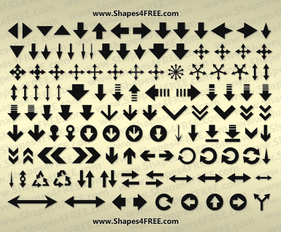 arrow shapes for photoshop free download