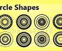 20 Photoshop Shapes – Circles (CSH)