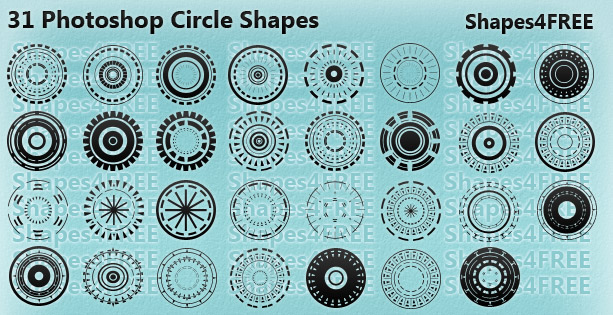 circle shapes for photoshop free download