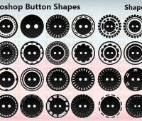 33 Photoshop Button Shapes – Two-Hole Buttons