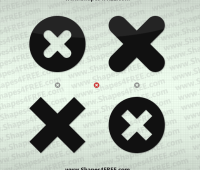 Cross Icon Photoshop & Vector Shapes (CSH, SVG)