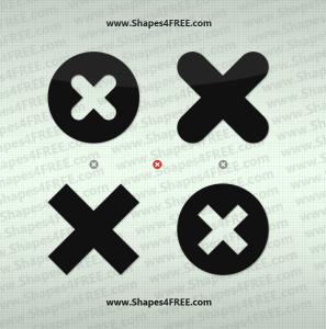 Cross Icon Photoshop & Vector Shapes (CSH, SVG)