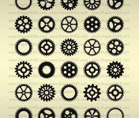 90 Photoshop Gears Shapes