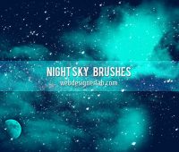 Night Sky Free Brushes by  xara24