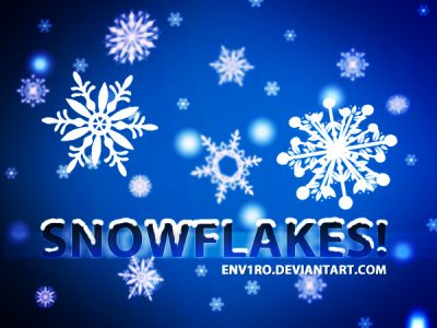 Snowflakes Photoshop Brushes by  env1ro