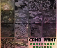 Camo Print Brushes [2016] by  radroachmeat