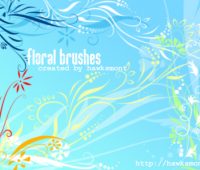 Floral brushes by  hawksmont