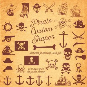 Pirate Free Photoshop Shapes