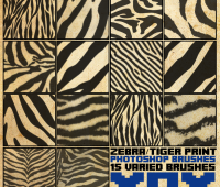 Zebra Tiger Photoshop brushes