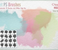 Free Watercolor Mask Brushes