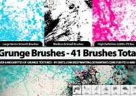 41 Grunge Brushes – PS7